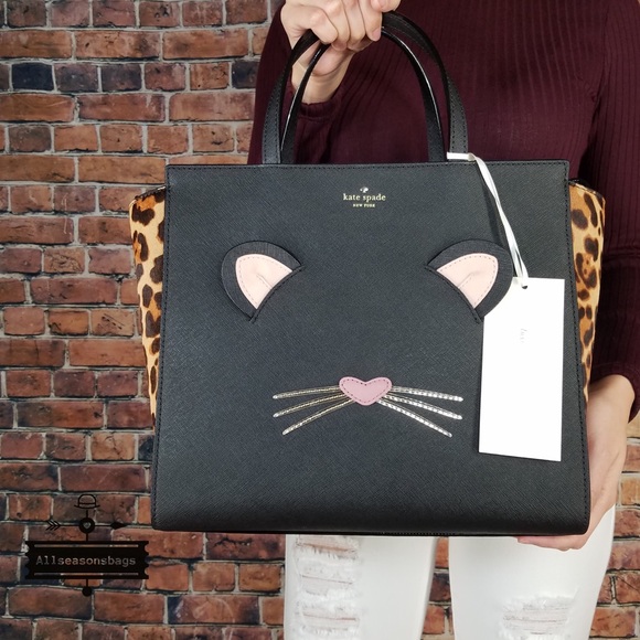 Kate spade LARGE leopard Hayden run wild tote bag - Picture 4 of 8